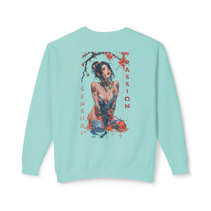 Unisex Lightweight Crewneck Sweatshirt - Women