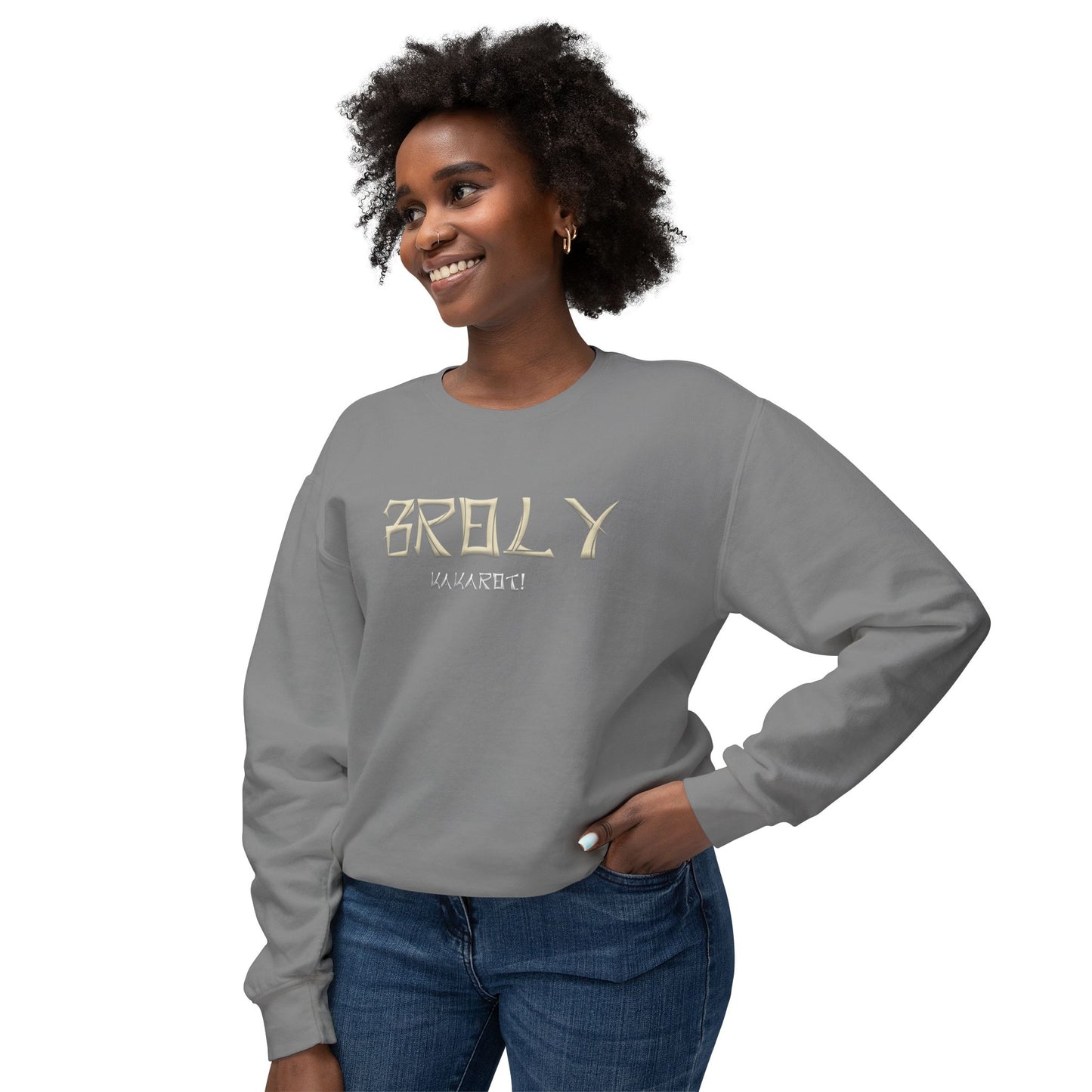 Unisex Lightweight Crewneck Sweatshirt - Broly