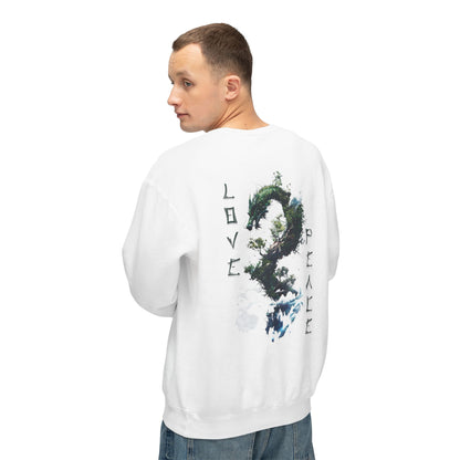 Unisex Lightweight Crewneck Sweatshirt - Dragon