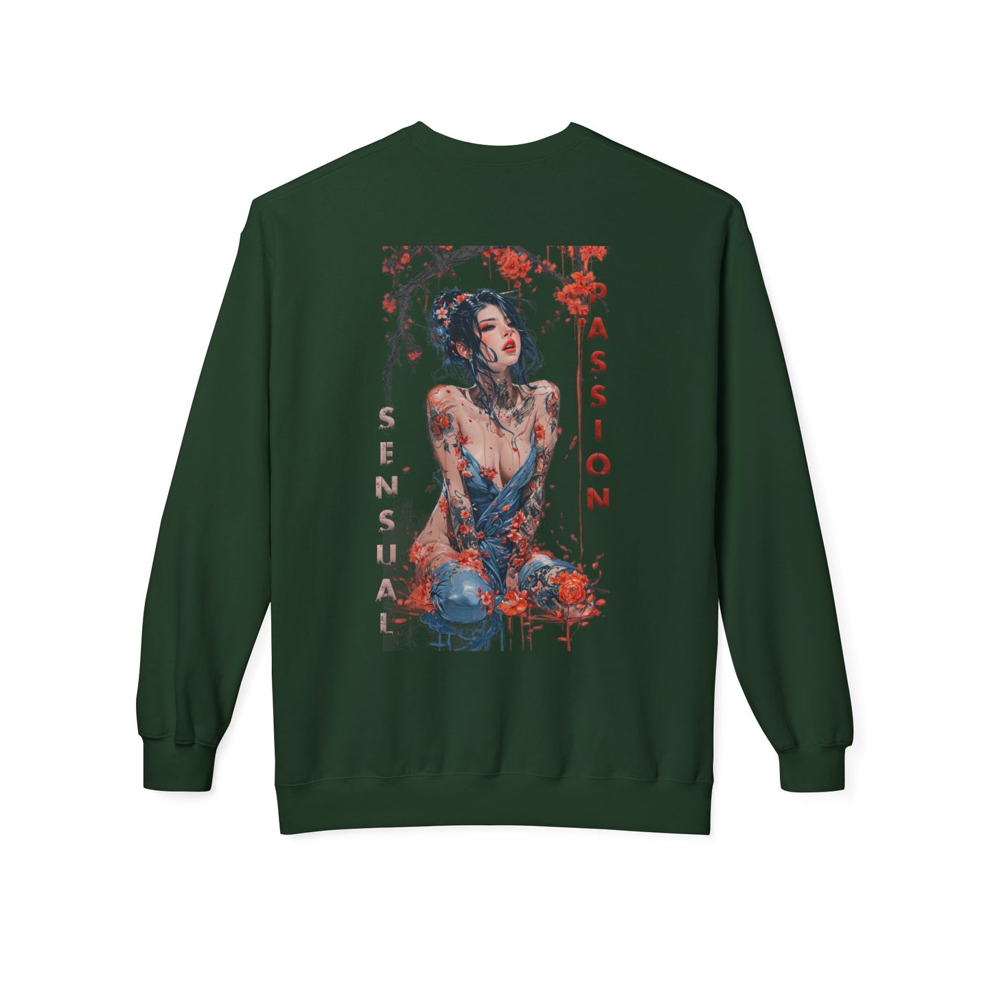 Unisex Midweight Softstyle Fleece Crewneck Sweatshirt - Women