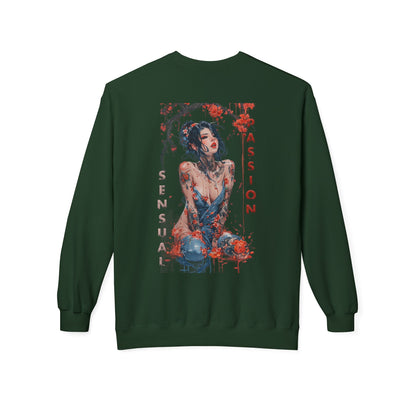 Unisex Midweight Softstyle Fleece Crewneck Sweatshirt - Women