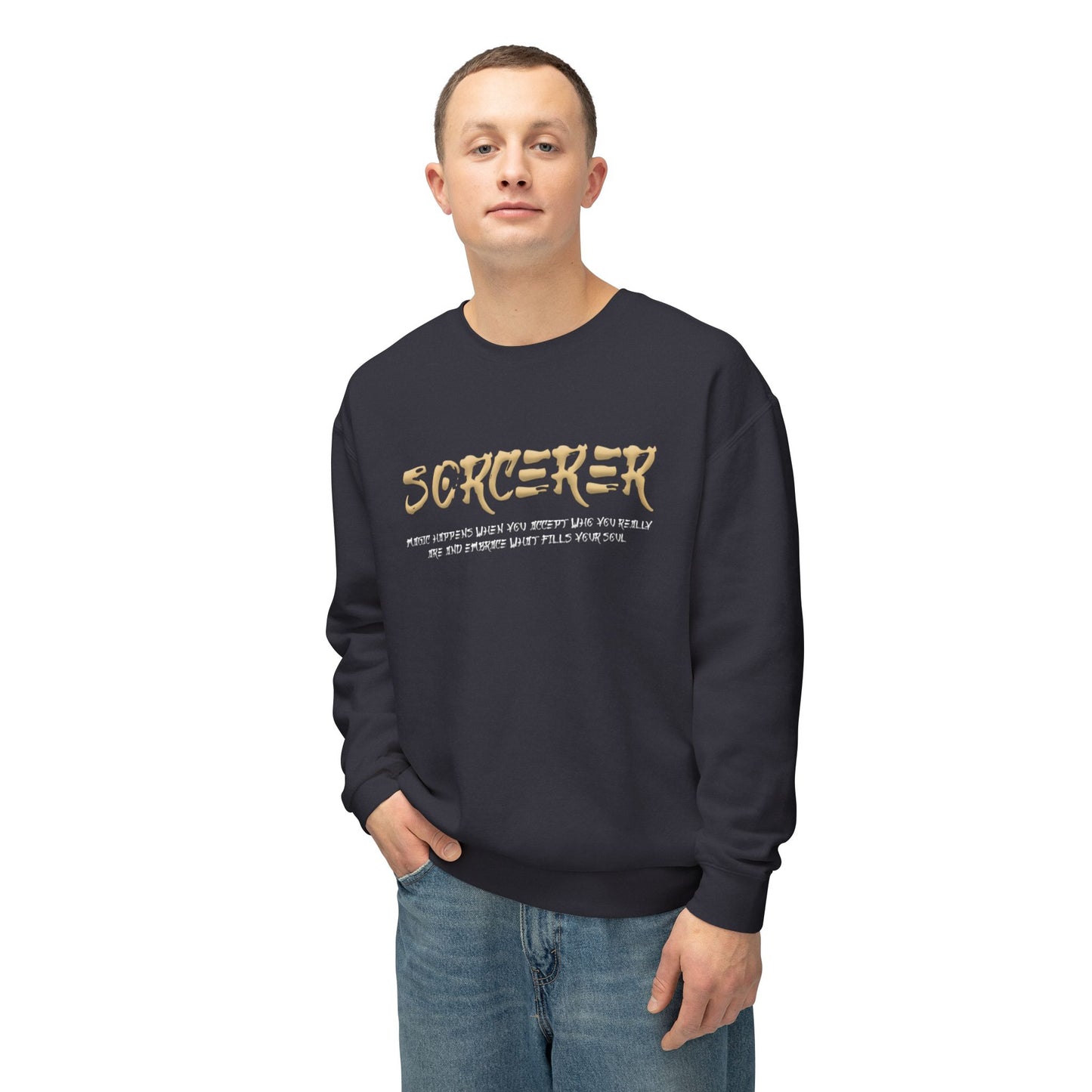Unisex Lightweight Crewneck Sweatshirt - Sorcerer