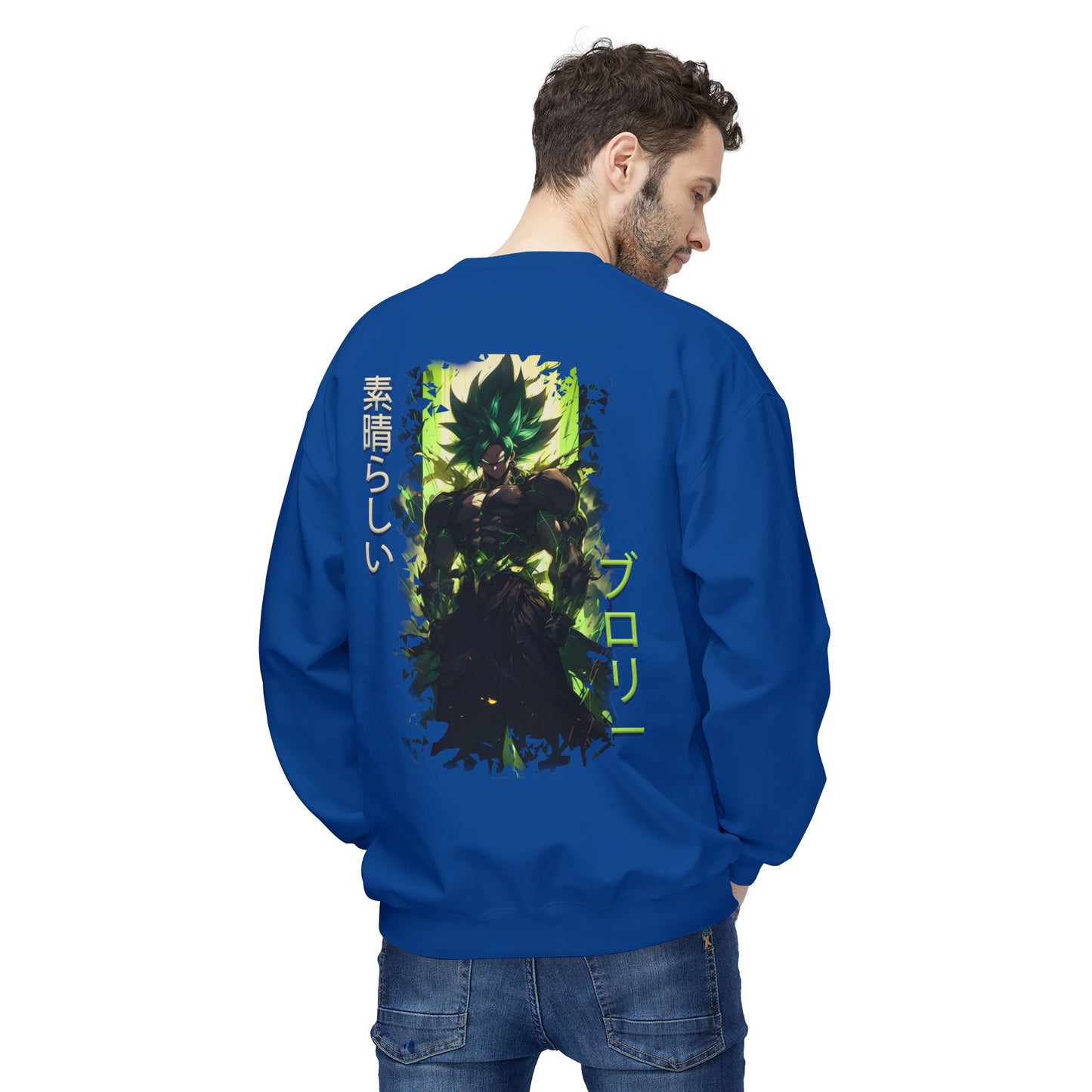 Unisex Midweight Softstyle Fleece Crewneck Sweatshirt - Broly