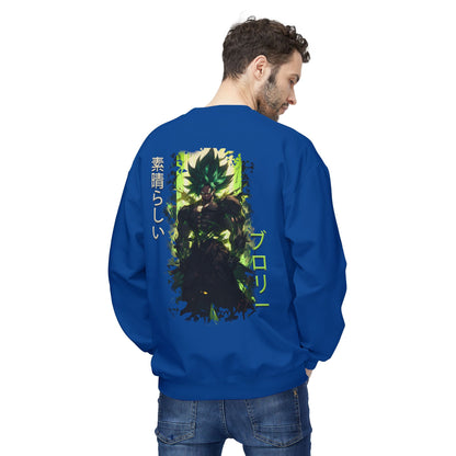 Unisex Midweight Softstyle Fleece Crewneck Sweatshirt - Broly