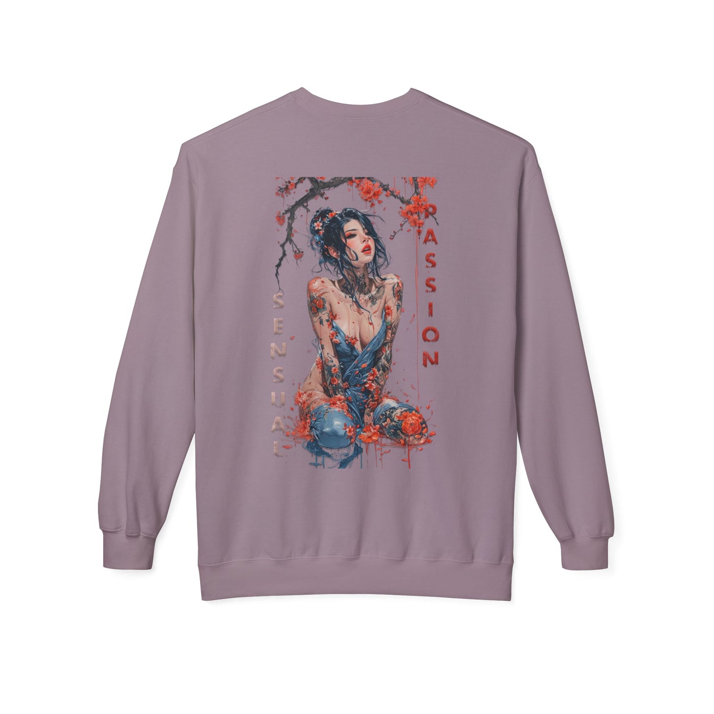 Unisex Midweight Softstyle Fleece Crewneck Sweatshirt - Women