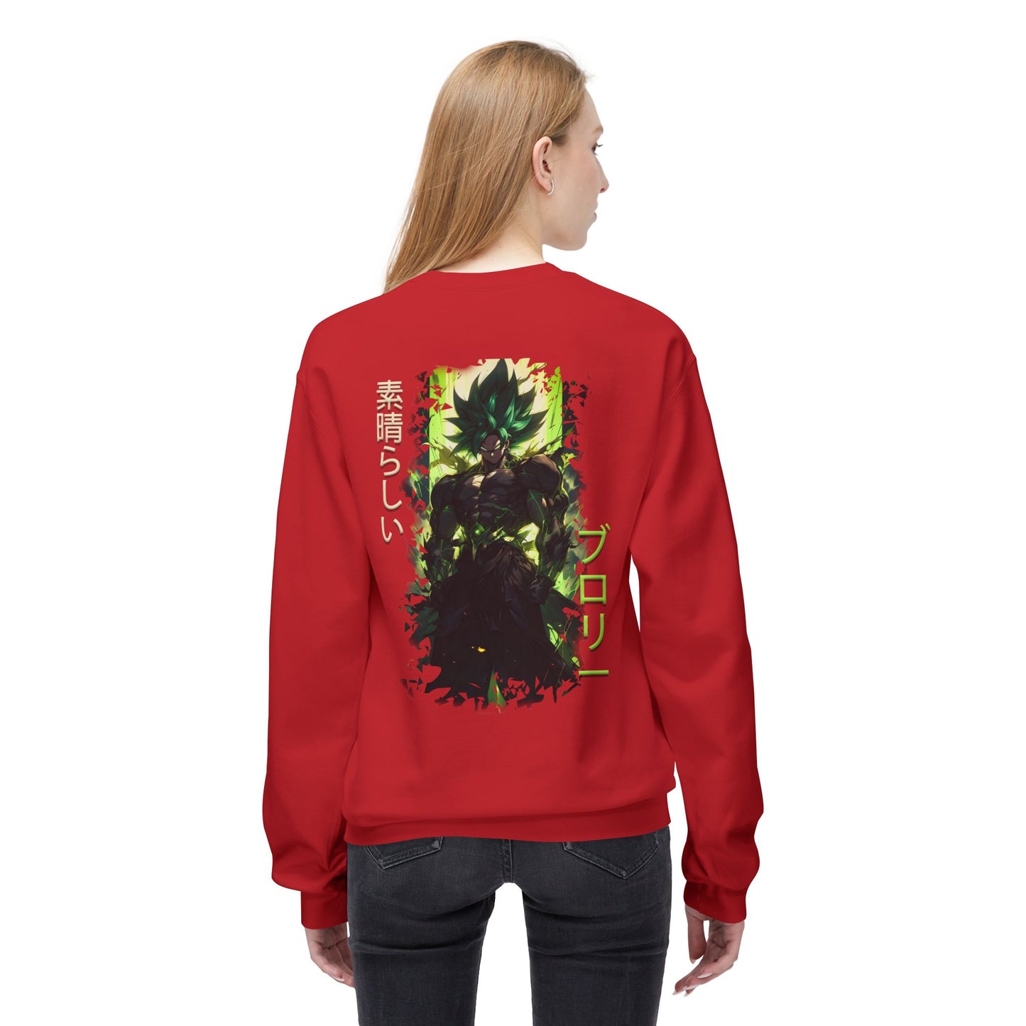 Unisex Midweight Softstyle Fleece Crewneck Sweatshirt - Broly