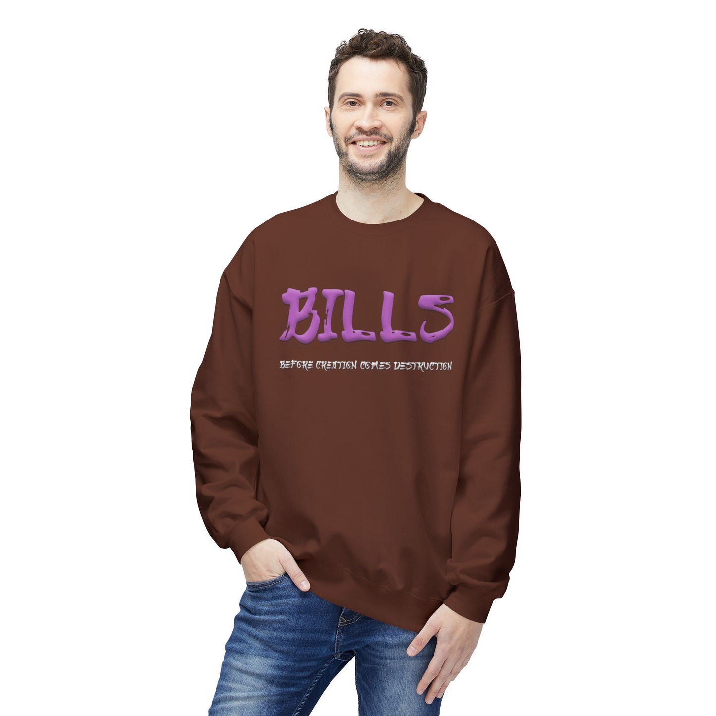 Unisex Midweight Softstyle Fleece Crewneck Sweatshirt - Bills