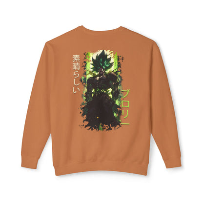 Unisex Lightweight Crewneck Sweatshirt - Broly