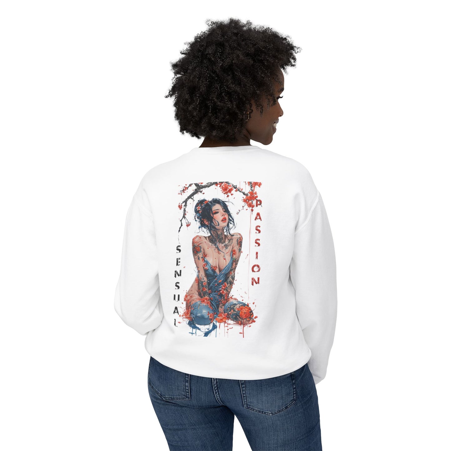 Unisex Lightweight Crewneck Sweatshirt - Women
