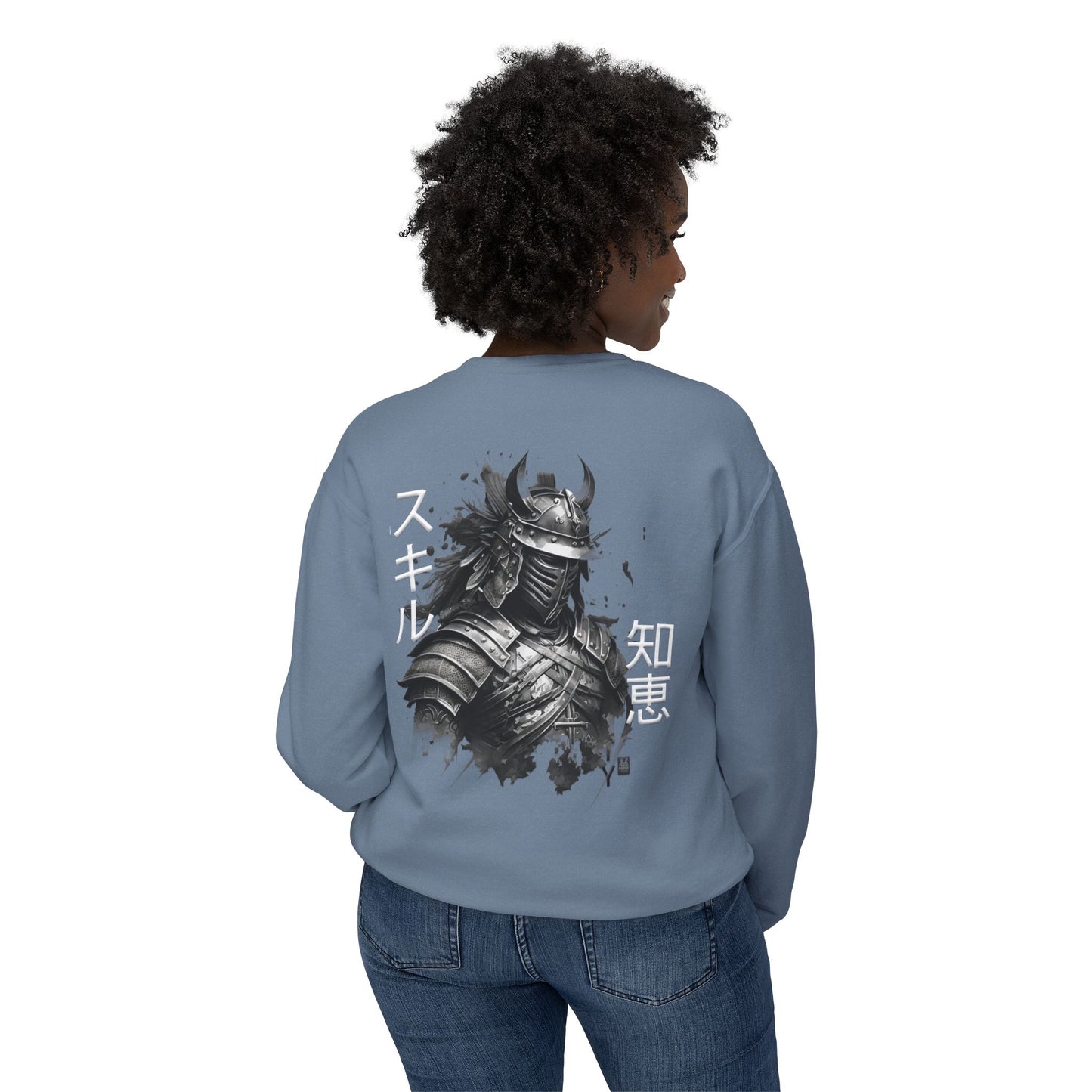 Unisex Lightweight Crewneck Sweatshirt - Samurai Jap