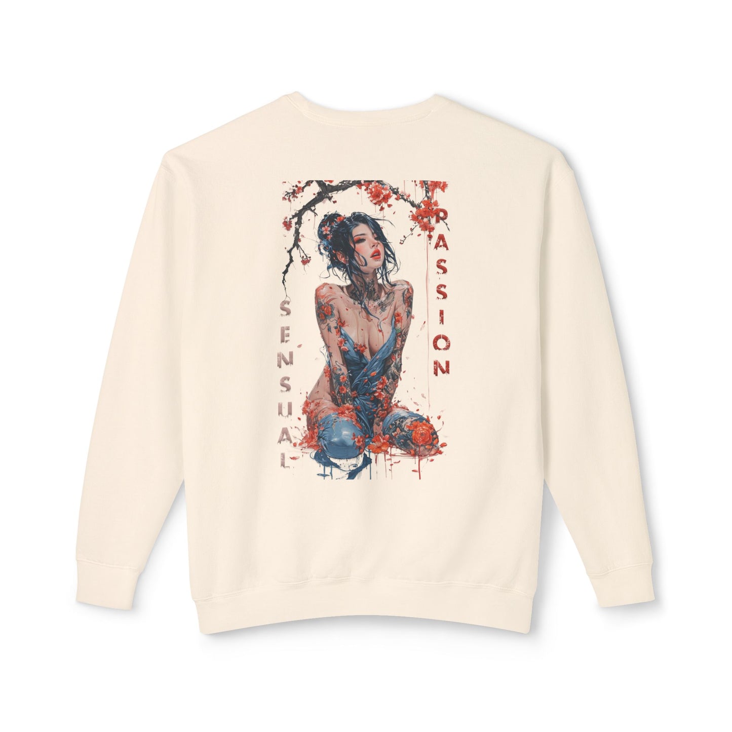 Unisex Lightweight Crewneck Sweatshirt - Women