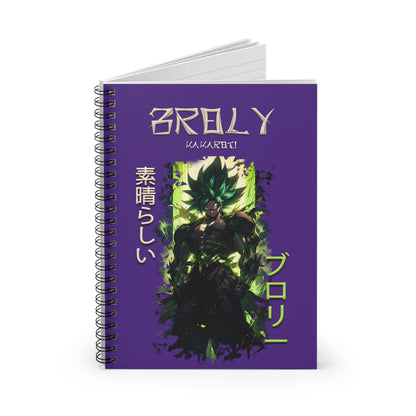 Spiral Notebook - Ruled Line - Broly Purple