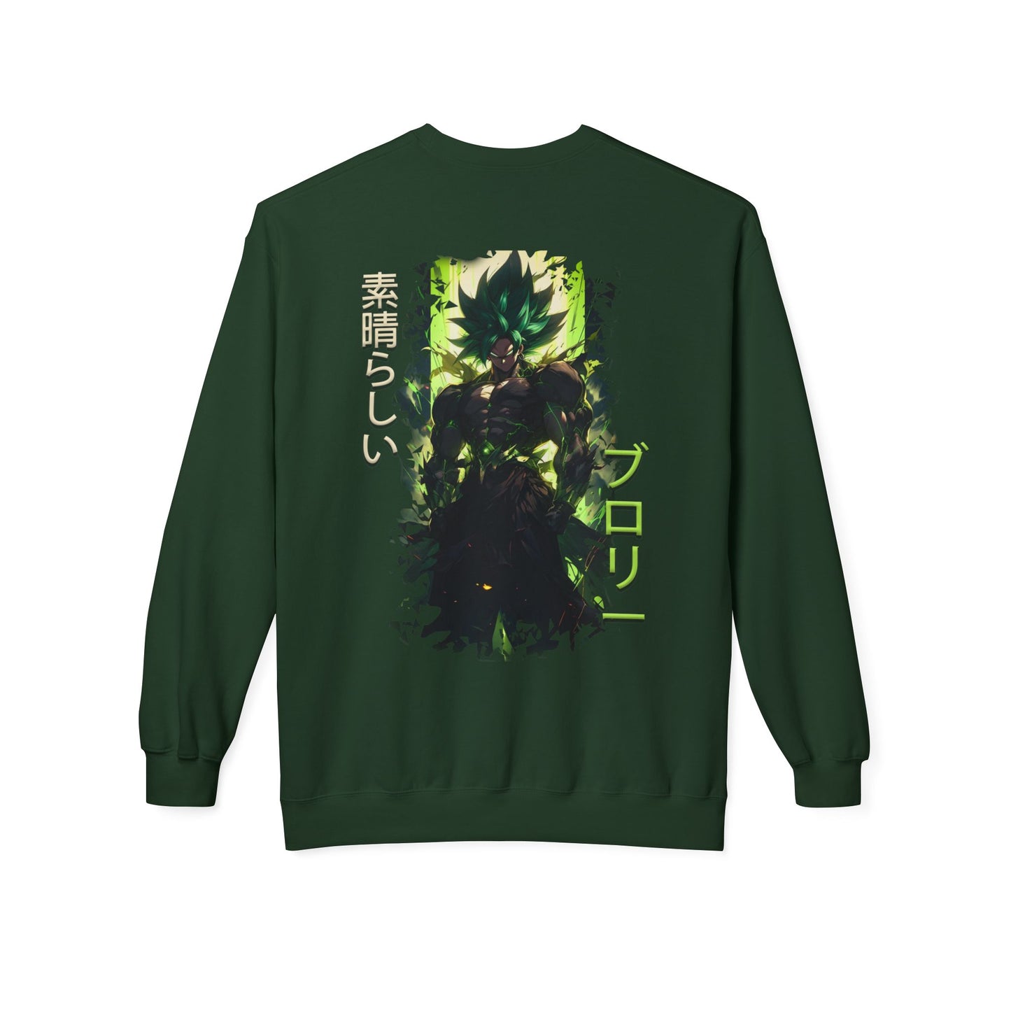 Unisex Midweight Softstyle Fleece Crewneck Sweatshirt - Broly