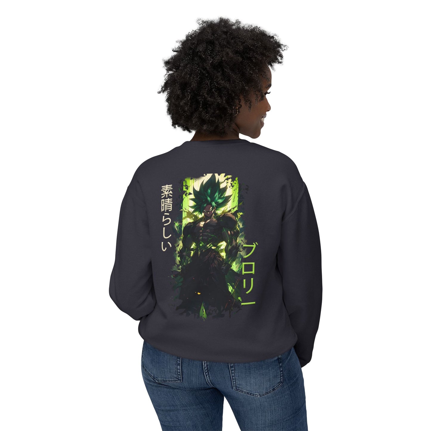 Unisex Lightweight Crewneck Sweatshirt - Broly